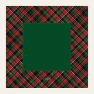 Holiday Plaid Mat - Green Tartan