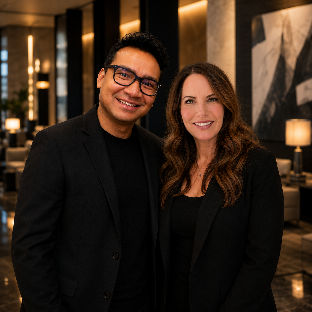Photo of Rafiq and Kim from Mahj a la Mode