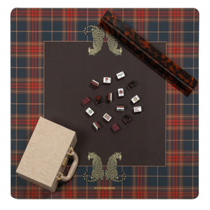 The Leopards Den Mat - Plaid