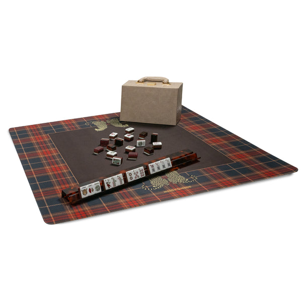 The Leopards Den Mat - Plaid