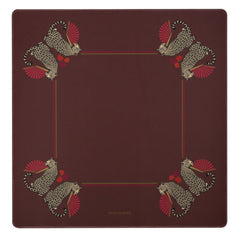The Leopards Den Mat - Brick Red