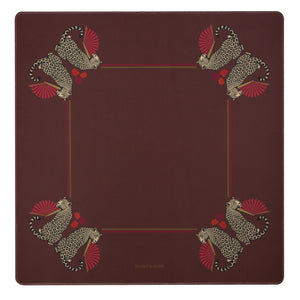 The Leopards Den Mat - Brick Red